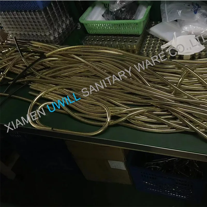 our brushed brass shower hose our brushed brass shower hose